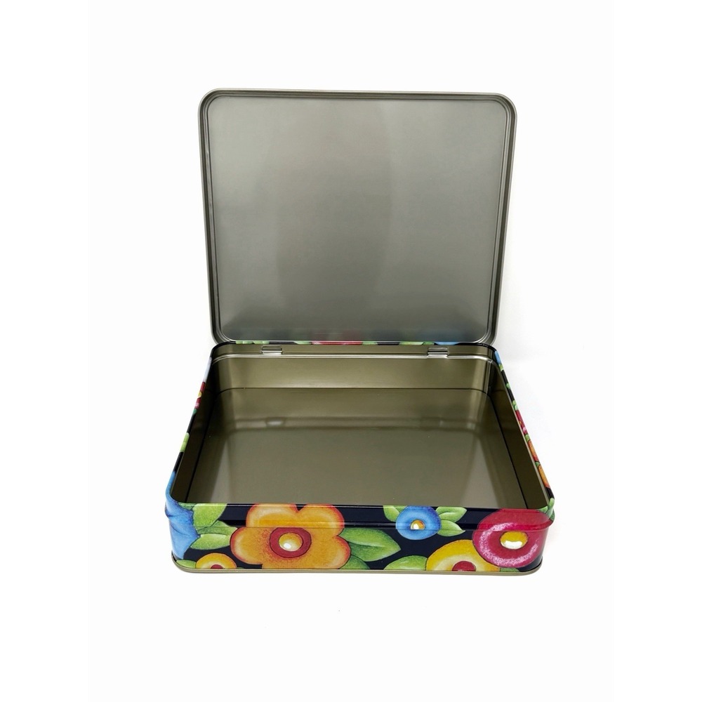 Mary Engelbreit Tin Lot Hinged Lid Photo Frame Lid Decorative Storage Boxes - Picture 8 of 10